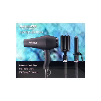 BaBylissPro LIMITED EDITION Porcelain Ceramic Set (Dryer, Waver, Curling Iron)