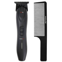 BaByliss Pro FX3 Professional High Torque Trimmer - Black #FXX3TB with Barberology 9" Comb - Black
