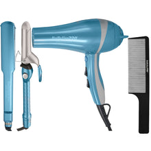 BaByliss Pro LIMITED EDITION Nano Titanium Styling Set #BNTPP58-24 with Nano Titanium 1½" Spring Curling Iron BNT150S and Comb