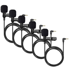 5x Hollyland External Clip On Lavalier Microphone with 3.5mm Audio Jack, Compatible with Lark Max Microphone System-Black