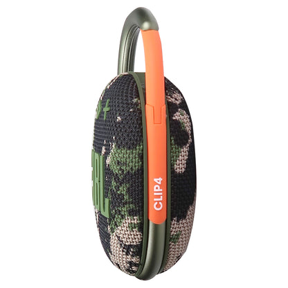 JBL Clip 4 Portable Bluetooth Waterproof Speaker (Squad) with Waterproof Neoprene Speaker Pouch and JBL T110 In Ear Headphones