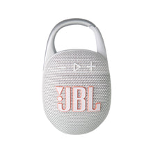 JBL Clip 5 Portable Waterproof Wireless Speaker (White) with Waterproof Speaker Pouch and JBL T110 In Ear Headphones
