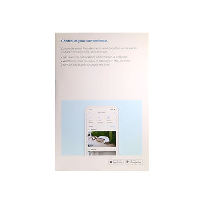 RING Floodlight Cam Wired Plus Motion-Activated 1080p HD White