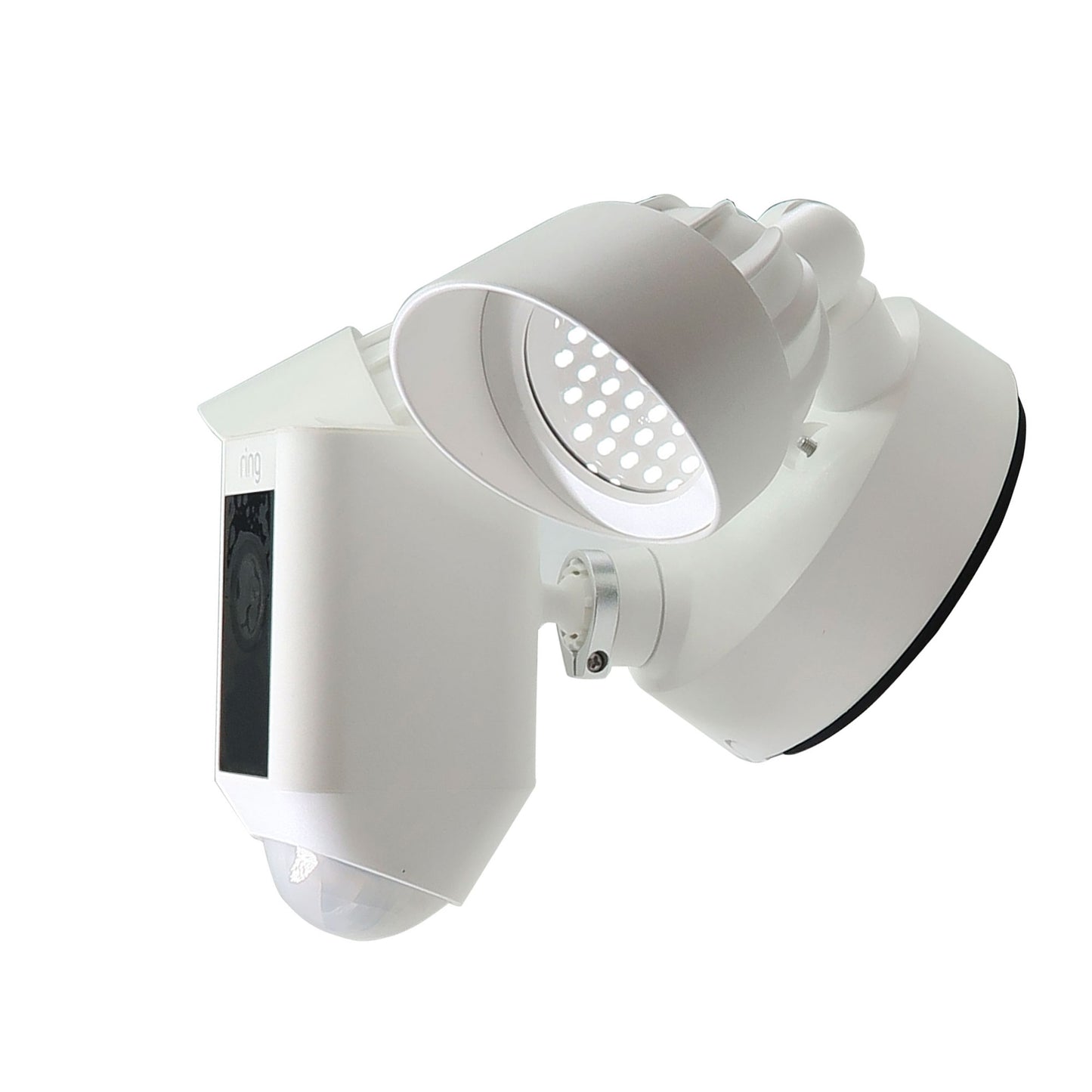 Two RING Floodlight Cam Wired Plus Motion-Activated Security Outdoor Camera White