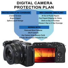 Digital Camera Protection Plan: 3/5 Yr Accidental Damage Coverage ($0 Deductible, Free Shipping) for Cameras