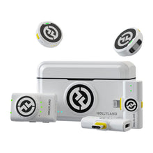 Hollyland LARK M2 DUO 2-Person Wireless Combo Microphone System (2.4 GHz, Ivory White)