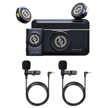 Hollyland LARK M2 DUO 2-Person Wireless Camera-Mount Microphone System - Universal Compatible + 2x Lavalier Microphone