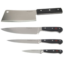 Wusthof Classic 3-Piece Chef's Knife Set #1120160301 with Wusthof Classic 6" Cleaver Knive