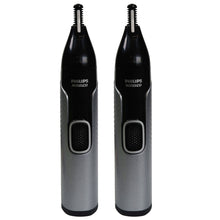 Philips NorelcoNose Trimmer 5000 for Nose, Ears, Eyebrows #NT5600/62 (Black/Silver) - 2 Units