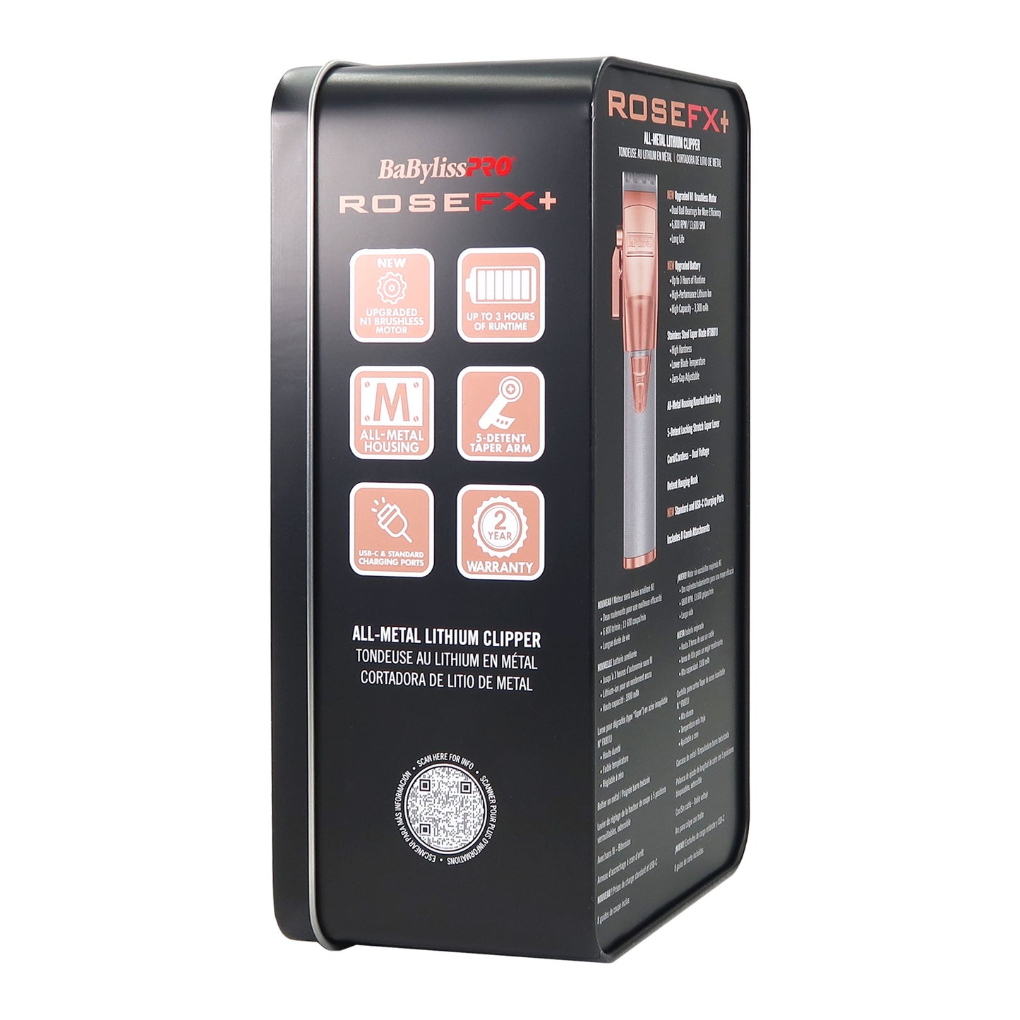 BaByliss Pro ROSEFX+ All-Metal Lithium Clipper FX870NRG with BaByliss Pro Cordless Double Foil Shaver FXFS2RG and BaByliss Pro FOILFX02 Replacement Foil & Cutter FXRF2RG
