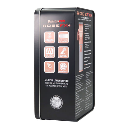 BaByliss Pro ROSEFX+ All-Metal Lithium Clipper FX870NRG with BaByliss Pro Cordless Double Foil Shaver FXFS2RG and BaByliss Pro FOILFX02 Replacement Foil & Cutter FXRF2RG