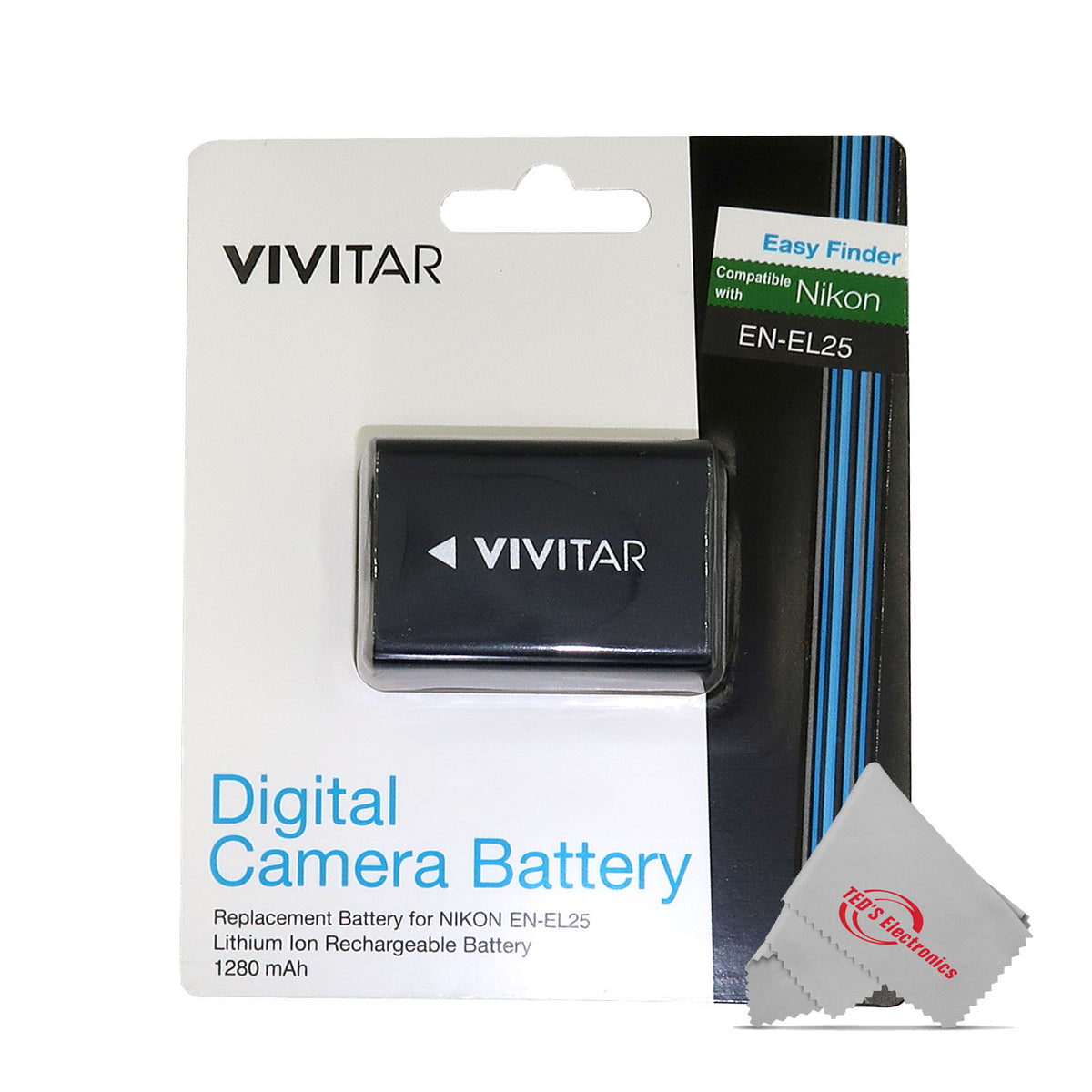 EN-EL25 Lithium-Ion Rechargeable Battery 1500 mAh for Nikon Z30 Z50 ZFC Z30 + Photo Video Editing Suite + 46mm HD 2.2X Telephoto Lens + 46mm HD .43X Wide Angle Lens + 32GB SDXC/SDHC Card + Case + Large Rubberized Spider Tripod + CleaningKit + Grip Strap