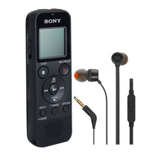 Sony ICD-PX370 Digital Voice Recorder with JBL T110 in Ear Headphones
