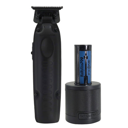 BaByliss Pro FXONE LO-PROFX LIMITED EDITION Trimmer - Matte Black (TOOL ONLY) #FX729MBLT with BaByliss Pro FXONE Accessories Kit (Includes Battery, Charging Base, Cord & Adapter)