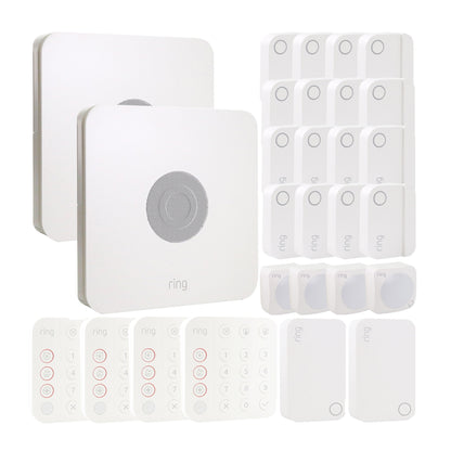 Ring Alarm 14-Piece Home Security Kit – Wireless System, Works with Alexa - 2 Units