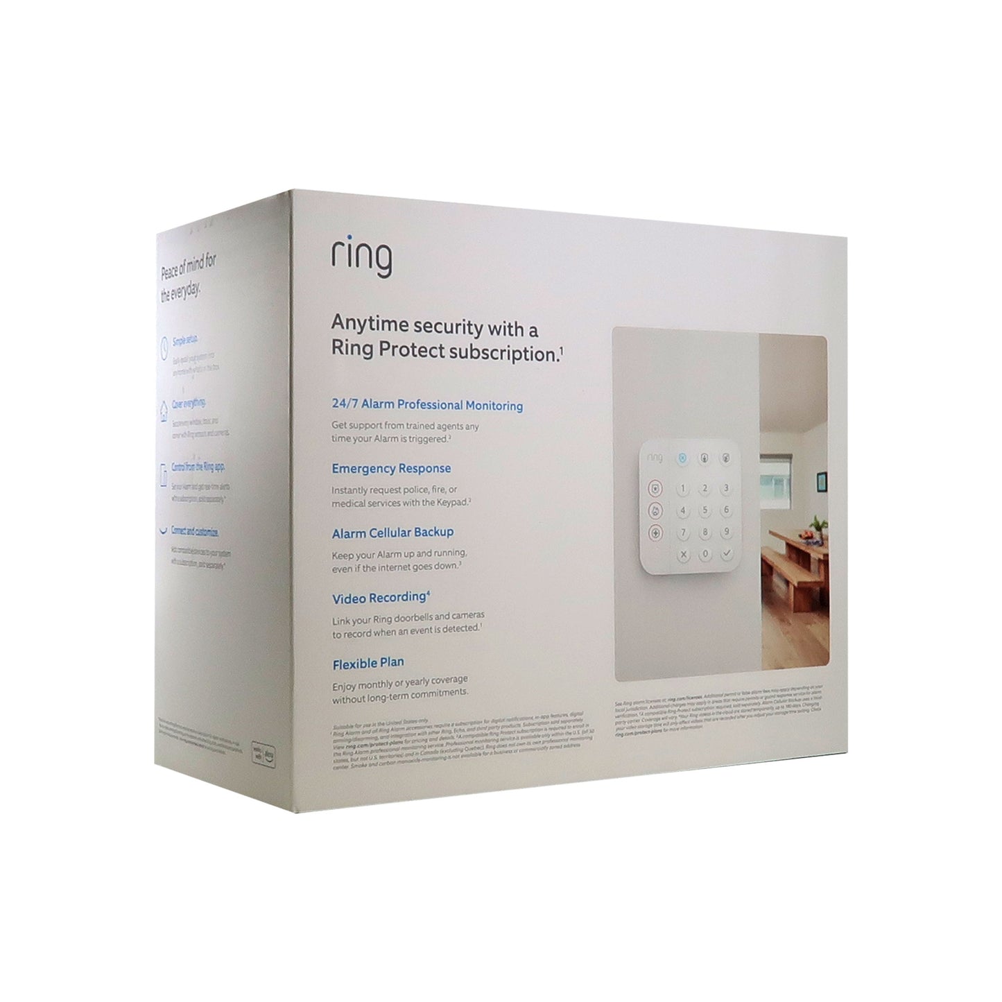 Ring Alarm 14-Piece Home Security Kit – Wireless System, Works with Alexa - 2 Units