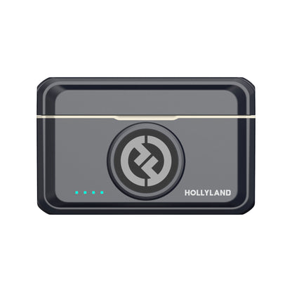 Hollyland LARK M2 Wireless Lavalier Microphone Combo (Shine Charcoal) + 2x Hollyland Lavalier Microphone: Omni Sound, Wide Compatibility (3.5mm)