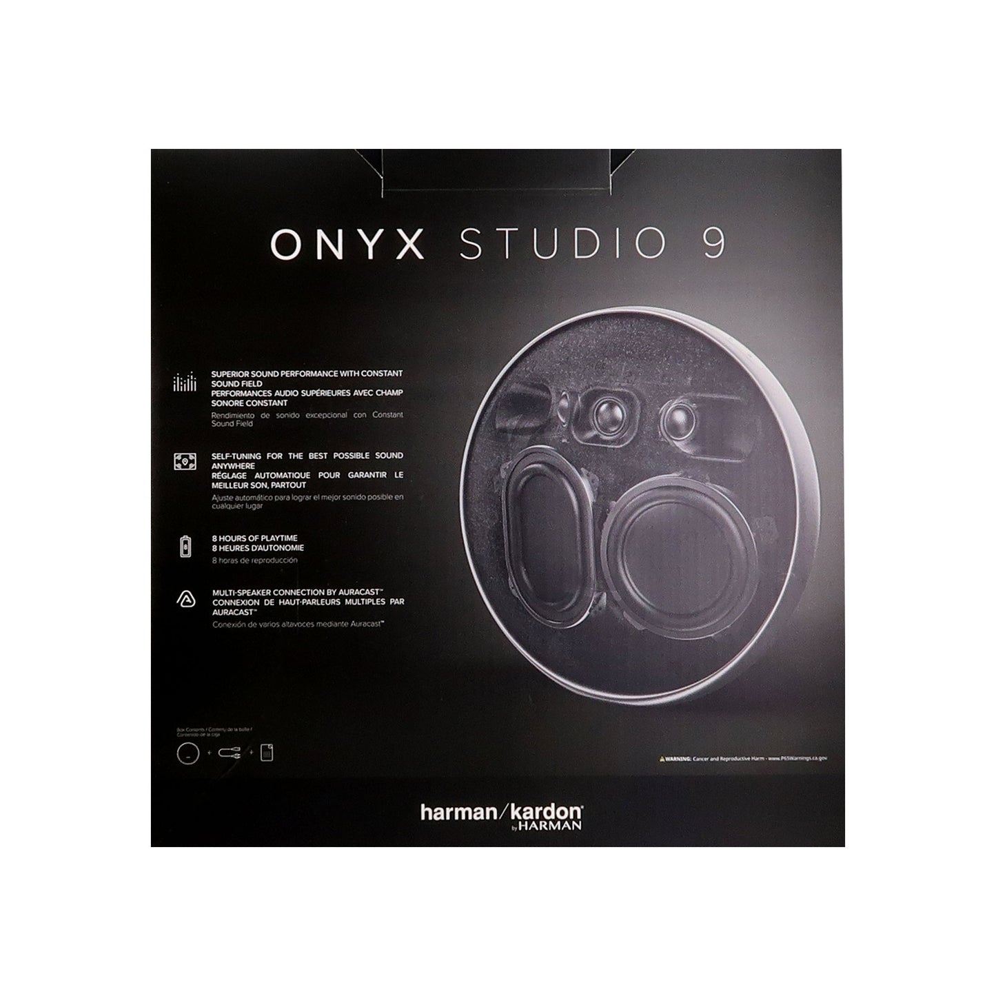 Harman Kardon Onyx Studio 9 - Portable Stereo Bluetooth Home Speaker with Built-in Battery and USB Charging