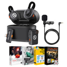 Hollyland LARK M2S Mini Combo 2-Person Wireless Microphone System - Universal Compatibility (2.4 GHz, Space Gray) + Accessories