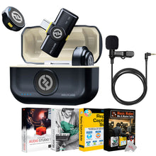 Hollyland LARK M2 2.4GHz 2-Person Wireless Lavalier Microphone System with USB-C Plug & Play (Shine Charcoal) + Accessories