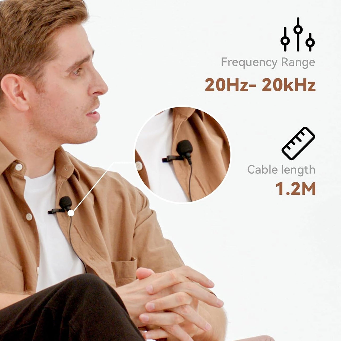 Hollyland LARK M2 2.4GHz 2-Person Wireless Lavalier Microphone System with USB-C Plug & Play (Shine Charcoal) + Accessories