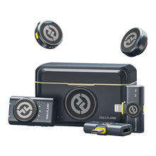 Hollyland LARK M2 COMBO 2-Person Wireless Combo Microphone System 2.4 GHz (Black) + Accessories