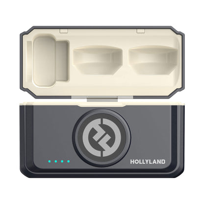 Hollyland LARK M2 COMBO 2-Person Wireless Combo Microphone System 2.4 GHz (Black) + Accessories