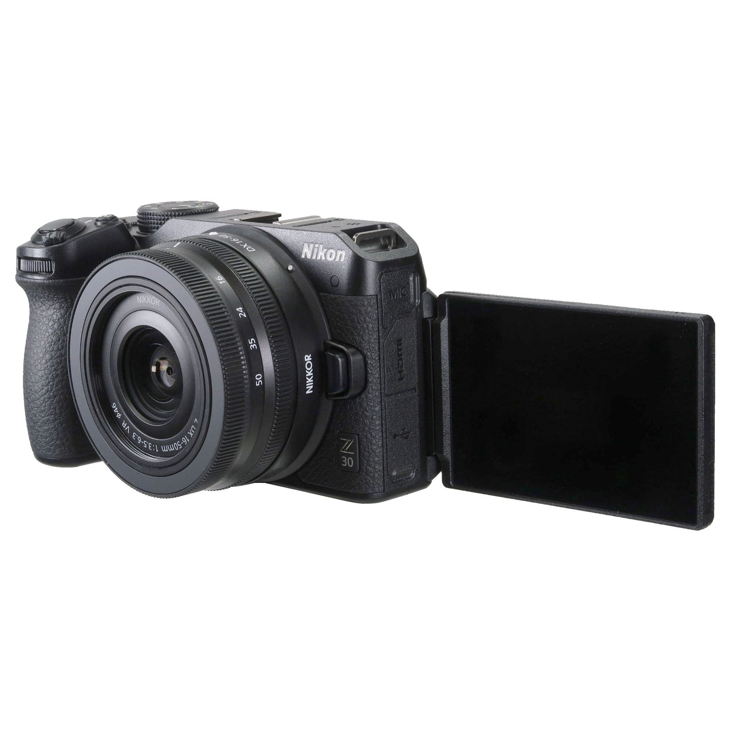 Nikon Z30 Mirrorless Camera with DX 16-50mm Lens (Black) with Sennheiser Professional MKE 200 Mobile Kit and Transcend 32GB SDXC/SDHC Memory Card