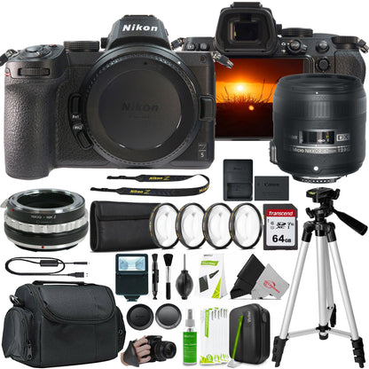 Nikon Z 5 Mirrorless Digital Camera with AF-S DX Micro-NIKKOR 40mm f/2.8G Close-up Lens and F to Z Adapter Enhanced Macro Kit