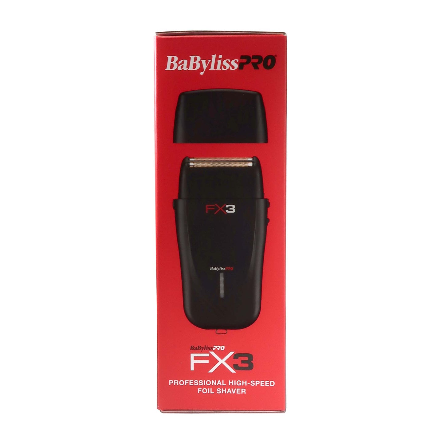 BaByliss Pro FX3 Black High Torque Cordless Clipper FXX3CB (Black) + BaByliss Pro FX3 Professional High-Speed Foil Shaver - Black #FXX3SB (Dual Voltage)