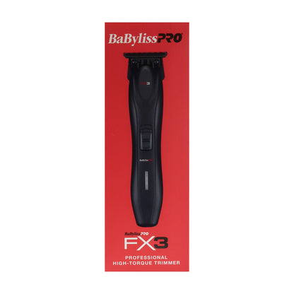 BaByliss Pro FX3 High Torque Cordless Clipper FXX3CB with FX3 Professional High Torque Trimmer FXX3TB