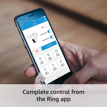 RING Floodlight Cam Wired Plus Motion-Activated 1080p HD Black - 5 Units