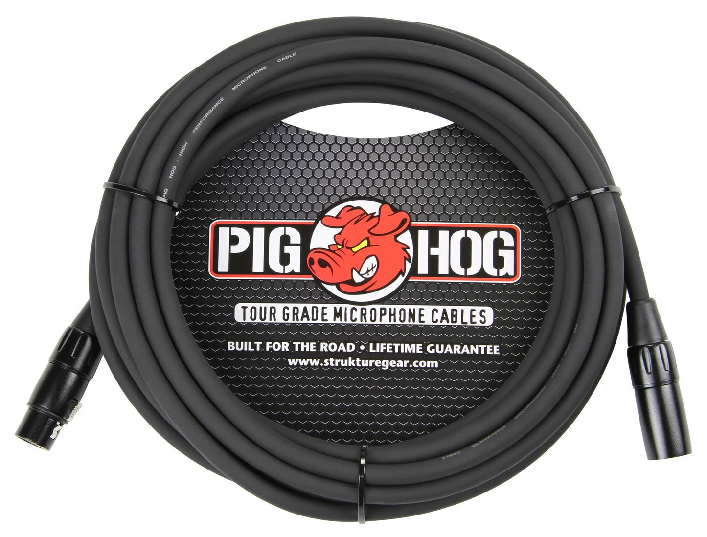 Pig Hog High Performance 8mm XLR Microphone Cable, 25 ft PHM25 - 3 Units