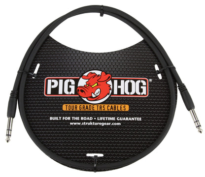 Pig Hog 3ft 1/4" TRS - 1/4" TRS Cable - 10 Units