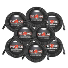 Pig Hog High Performance 8mm XLR Microphone Cable, 25 ft PHM25 - 8 Units