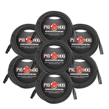 Pig Hog High Performance 8mm XLR Microphone Cable, 25 ft PHM25 - 7 Units