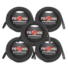 Pig Hog High Performance 8mm XLR Microphone Cable, 25 ft PHM25 - 5 Units