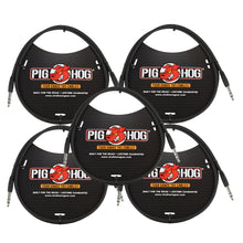 Pig Hog 3ft 1/4" TRS - 1/4" TRS Cable - 5 Units