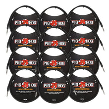 Pig Hog 3ft 1/4" TRS - 1/4" TRS Cable - 12 Units