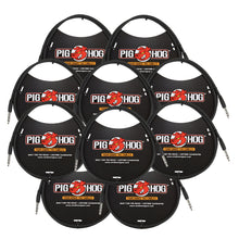 Pig Hog 3ft 1/4" TRS - 1/4" TRS Cable - 10 Units