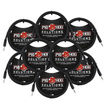 Pig Hog Solutions 3.5mm TRS to 3.5mm TRS Adapter Cable, 9ft - 8 Units