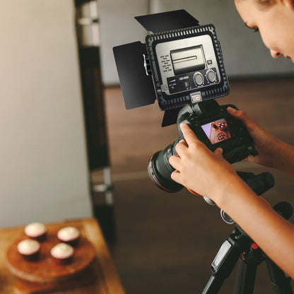 Ultimate Content Creator Studio Kit – LED Lighting, Shotgun Mic, 128GB SD Card, Tripod, Editing Suite & Flash Bracket