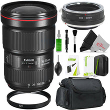 Canon EF 16-35mm f/2.8L III USM Lens Bundle for EOS R Cameras – Includes Adapter, UV Filters, Cleaning Kit and Case
