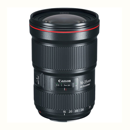 Canon EF 16-35mm f/2.8L III USM Lens Bundle for EOS R Cameras – Includes Adapter, UV Filters, Cleaning Kit and Case