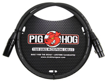 Pig Hog 8mm XLR Microphone Cable Male to Female 3 Ft Fully Balanced Premium Mic Cable - 6 Pack