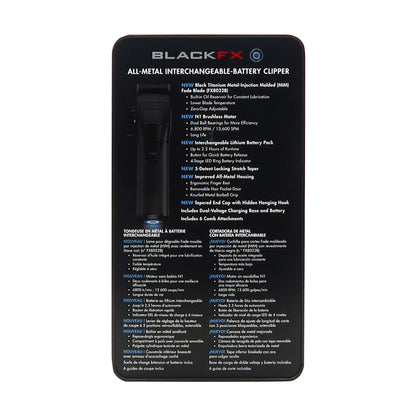 BaByliss Pro FXONE BLACKFX All-Metal Interchangeable-Battery Clipper #FX899MB + BaByliss PRO FXDS15 All In One Clipper Spray