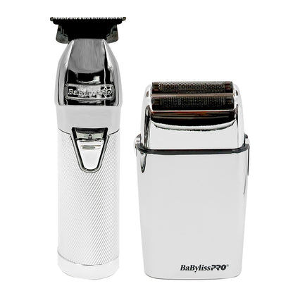 BabyLiss Pro Vibe FX Cord/Cordless Massager FXSSM1 with LIMITEDFX Collection Limited Edition Trimmer and Double Foil Shaver FXDUOFS2TS
