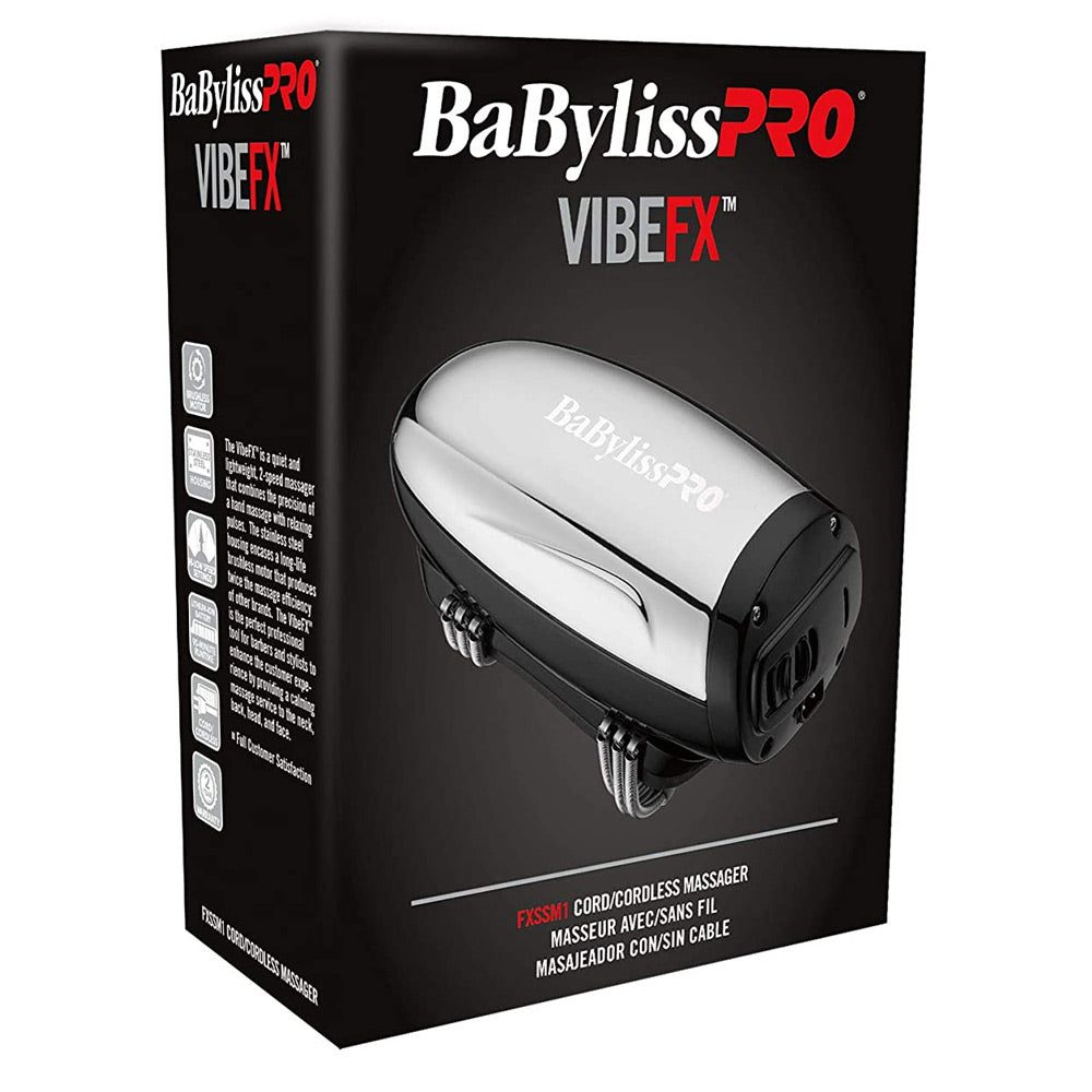 BabyLiss Pro Vibe FX Cord/Cordless Massager FXSSM1 with LIMITEDFX Collection Limited Edition Trimmer and Double Foil Shaver FXDUOFS2TS