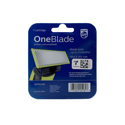 Philips Norelco OneBlade 360 Pro Hybrid Electric Trimmer QP6531/70 with OneBlade Replacement Blade QP210/80