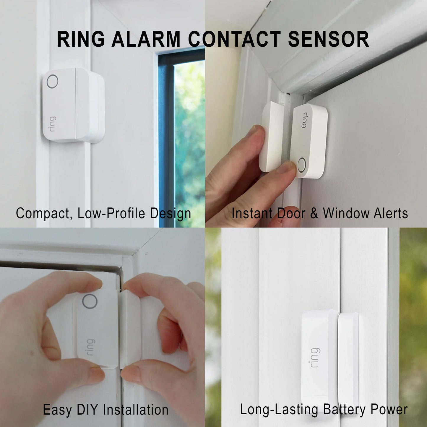 Ring Alarm Contact Sensor (Base Station Required) 2nd Gen - 2 Pack
